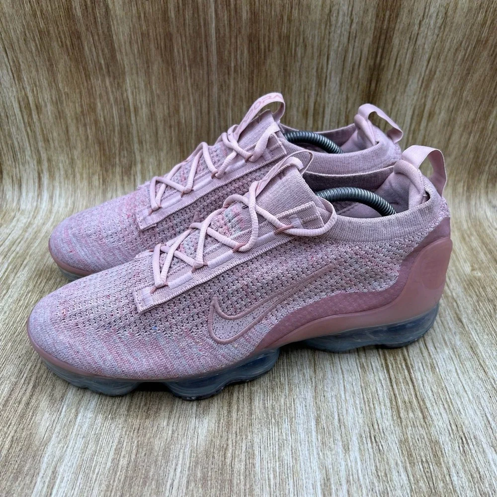 Nike Air VaporMax 2021 Flyknit Mens 10 Womens 11.5 Pink Oxford Rose DJ9975-600 - Picture 3 of 10